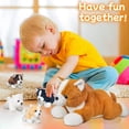 thumbnail image 5 of Perro de peluche Youthfuljive Corgi con bebés, 5 unidades para niños, 5 of 5