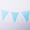 thumbnail image 4 of MERIGLARE 2.2m Point Paper Triangle String Wedding Decor Sky Sky Blue, 4 of 8