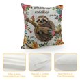 thumbnail image 4 of Nawypu  Sloth Pillow Covers, Sloth Decor Pillow Cases, Sloth Gifts for Women Girls Kids, Sloth Lovers Home Room Bedroom Decor, Advice from a Sloth Throw Pillow Covers, 4 of 5