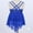 A Blue, variant on Aislor Kids Girls Lyrical Latin Jazz Irregular Hems Dress Shiny Sequins Ballroom Dancewear