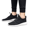 thumbnail image 4 of PEASKJP Mens Comfort Slide Sandals Non-Slip Pillow Sandals Open Toe Shower Shoes Comfort Slides Black 45, 4 of 5