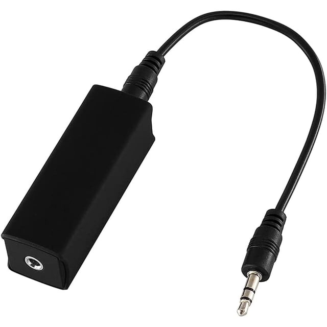 Aislador de ruido de bucle de tierra que elimina el ruido de Audio de forma efectiva para el sistema de Audio del coche altavoz doméstico con cable de Audio de 3,5mm