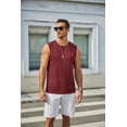 thumbnail image 3 of COOFANDY Men's Tank Top Summer 3 Pack Cotton Muscle Sleeveless T Shirts Weightlifting Gym Tank Training Medium Grey, 3 of 7