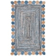 thumbnail image 2 of SAFAVIEH Cape Cod Kyle Braided Area Rug, 6' x 9', Blue/Beige, 2 of 9