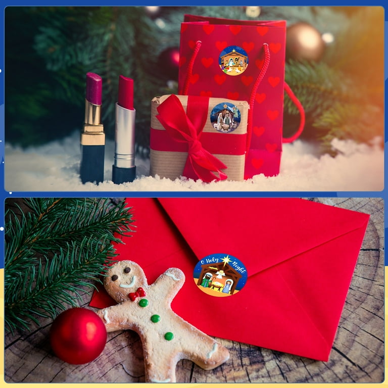 WaaHome 36pcs Happy Birthday Jesus Nativity Stickers for Kids