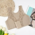 thumbnail image 6 of Sngxgn Women's Comfort Lace Underwire Bra,Soft Lace Bra(Beige,XXXXXXL), 6 of 6