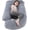 Grey, variant on Pregnancy Pillows for Sleeping, 57-inch U Shaped Full Body Maternity Pillow with Removable Washable Cover - Support for Back, Belly, Hips, Legs for Pregnant Women, Khaki Brown Velvet