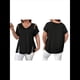 thumbnail image 3 of Blusas Tipo Túnica de Corta para Mujer, con Escote en V Recortado, Elegantes, Informales, Holgadas y Largas Negro XXL, 3 of 7