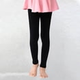 thumbnail image 5 of CPNG Girls Thin Cropped Leggings High Waisted Compression Pants Stretch Active Dance Yoga Tights for Kids Teen Workout Running(Black,1-2 Years), 5 of 7