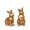 Gold, variant on 2 Pcs Gold Bunny Figurines Easter Decorations, Resin Rabbit Statue Set for Spring Tabletop Decor, Farmhouse Bunny Decor for Home Table Mantel Shelf Centerpiece Holiday Decoration