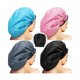 thumbnail image 1 of wonima11 4 Pieces Jumbo Shower Cap Extra Large Double Layer Waterproof Shower Cap for Dreadlocks Satin Lining Reusable XL Bonnet for Women Men Thick Long Big Hair Locs Braids, 4 Colors, 1 of 1