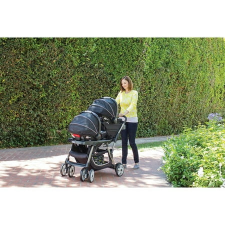Graco Ready2Grow Click Connect LX Double Stroller, Gotham