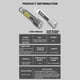 thumbnail image 5 of Linterna USB COB Mini Linterna Tipo-C Recargable 1500mAh IPX4 Impermeable (S30A COB) Likrtyny Para estrenar, 5 of 6