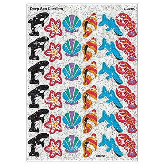 Deep Sea Dazzlers Sparkle Stickers [T63005]