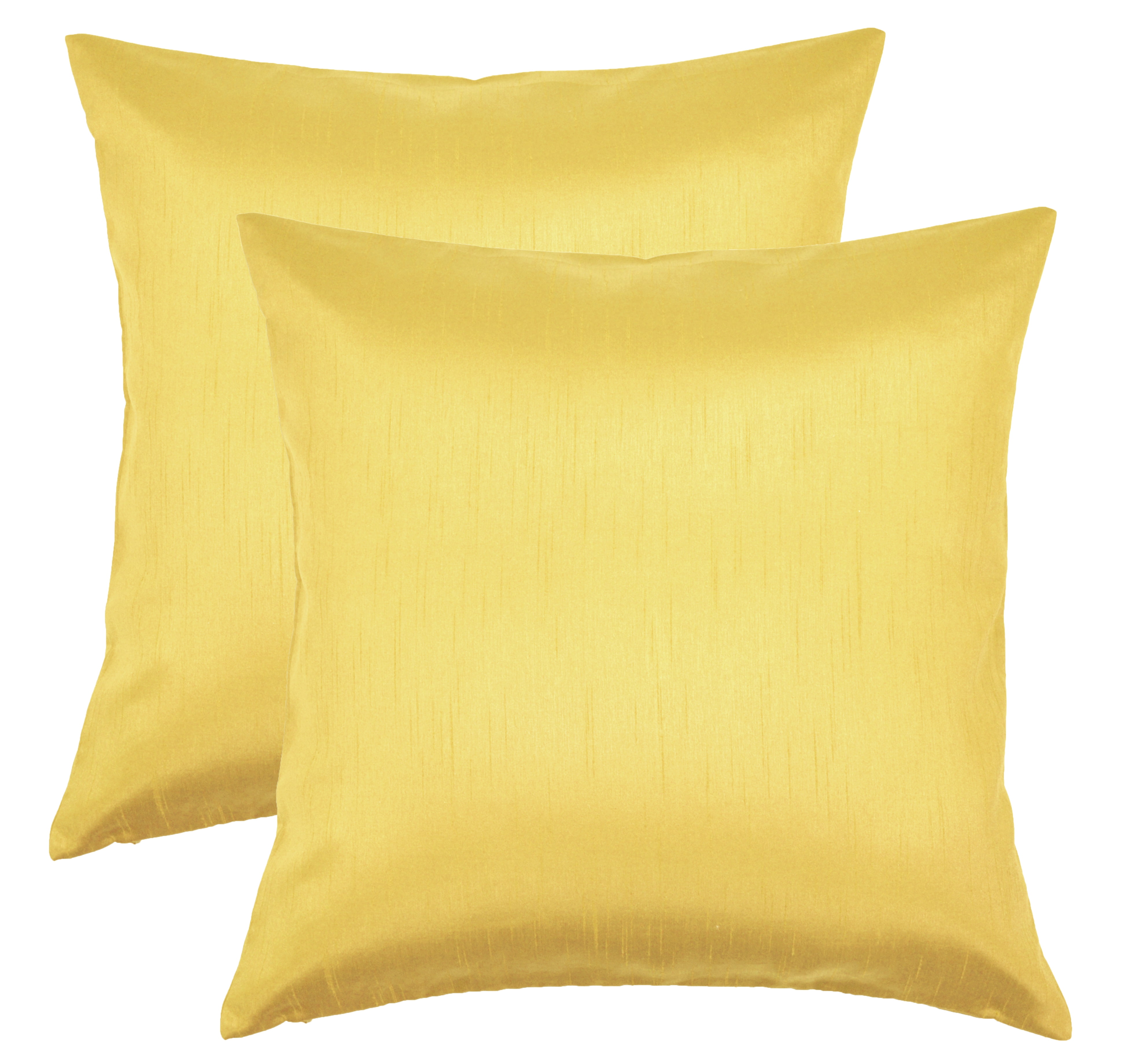Aiking Home 24x24 Inches Faux Silk Square European Shams, Zipper ...