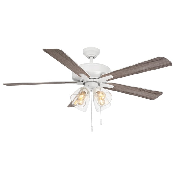 Wind River Ceiling Fans WR2024MW 52 in. Pecos Pull Chain Ceiling Fan, White
