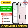 thumbnail image 3 of OtterBox iPhone 17 Air (Only) – Commuter Series Case – Built-In MagSafe – Thin, Dual-Layer, Pocket-Friendly, Port Cover – Love is In the Air (Pink Heart), 3 of 5