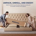 thumbnail image 2 of 10" Queen Hybrid Mattress in a Box, Memory Foam & Individual Pocket Coils, Knitted fabric, Medium Firm, Cooling, Motion Isolation, Pressure Relief, 2 of 9