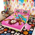 thumbnail image 2 of Erosebridal Ice Cream Drip Queen Sheet Sets, Cute Baseball Sport Bed Set for Girls, 4pcs, 1 Flat Sheet, 1 Fitted Sheet and 2 Pillowcases, 2 of 6