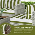 thumbnail image 6 of XXLYY Outdoor Replacement Cushions for Patio Furniture, 14 Piece Patio Sectional Cushions, 4" Water-Resistant Replacement Sofa Cushions Fits 6-seat Rattan Conversation Set, 6 of 7