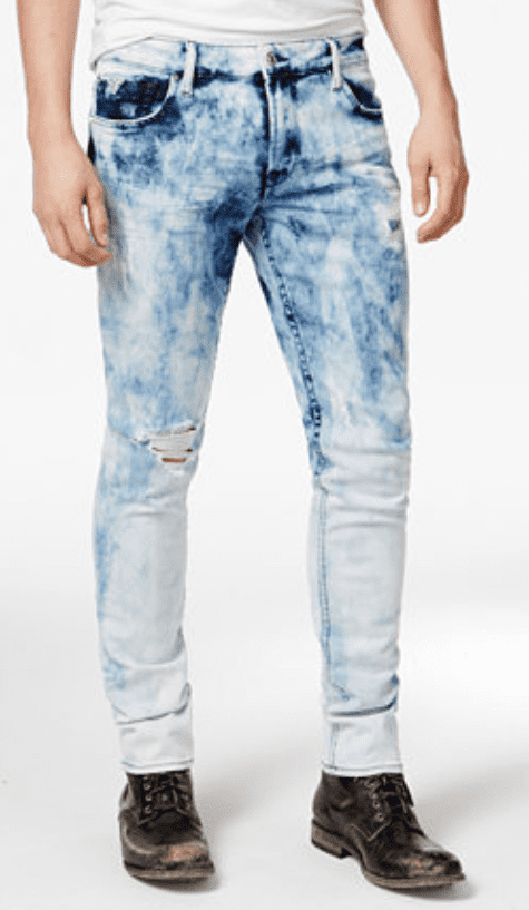 guess ripped jeans mens