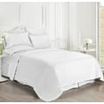 thumbnail image 2 of Luxury 6 Piece Bed Sheet Set, 300 Thread Count, 12" Deep Pocket, 100% Egyptian Cotton, Cool and Extra Soft - White Solid, Cal King Size., 2 of 5