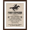 thumbnail image 2 of Art.com Pony Express Replica Recruitment Advertisement Print Poster Art Print, Brown Frame Wall Art, 32" x 40", 2 of 5