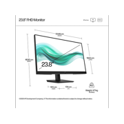 HP Series 3 Pro 23.8 inch FHD Monitor - 324ph 23.8 FHD (1920 x 1080) 48-100 Hz