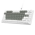 thumbnail image 6 of AJAZZ AK820 Mechanical Gaming Keyboard with Knob 75% Keyboard Hot Swappable Type-C Wired Gasket 5-Layer Noise Absorbing Foam White LED Backlit NKRO Linear Red Switch for PC/Win/Mac, 6 of 10