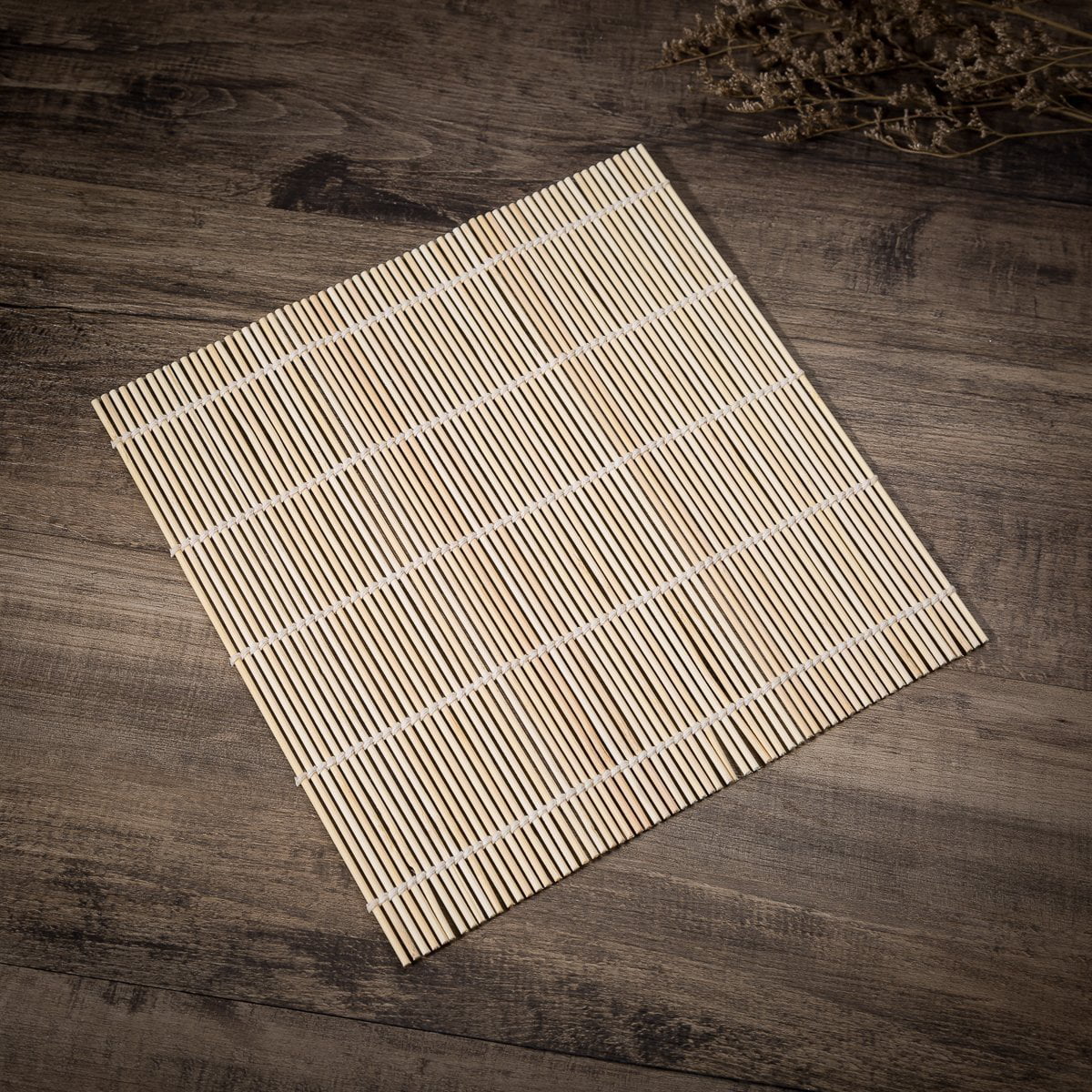 THY COLLECTIBLES Sushi Making Rolling Mat Natural Bamboo 9.5"x9.5" 2 PCS SET