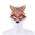 thumbnail image 2 of Erotic Women Sexy Mask Half Face Fox Cosplay Halloween Party Mask Masquerade Ball Fancy Masks Animal Eva Head Mask, 2 of 4