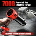 thumbnail image 3 of 2025 Upgraded Cordless Leaf Blower with Extended Nozzle, 600000RPM Turbo  Blower, Electric Small Blower with 2x4.0Ah Batteries, Lightweight Handheld Leaf Blower for , Leaves, Snow, Car Cleaning, 3 of 6