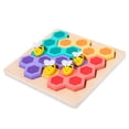 thumbnail image 1 of Juegos de rompecabezas de madera, rompecabezas de clasificación de colores , juguete de habilidad fina, aprendizaje temprano para niños, 1 of 9