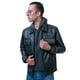 thumbnail image 1 of castelli chamarra de piel con capucha 2 en 1 hombre piel borrego negra, 1 of 5