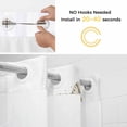 thumbnail image 2 of Spring Yellow Flower No Hooks Shower Curtain with Snap-in Liner Home Sweet Home Watercolor Floral Butterfly Shower Curtains for Bathroom, Waterproof, Easy Install, Washable 72"x72", 2 of 9