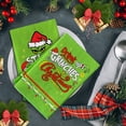 thumbnail image 4 of JOOCAR Christmas Kitchen Towel, Green Balls Merry Christmas Christmas Towel for Home Kitchen Festive Decoration Housewarming Gift Towel Set of 2, 4 of 5