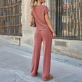 thumbnail image 6 of MSJUHEG Jumpsuits for Women,Jogging Suits for Women Plus Size,Lounge Sets for Women,2 Piece Outfits Sets Cap Sleeve Pullover Tops,Matching Sets Women Clothing,Track Suits for Women Set Red 2XL, 6 of 9