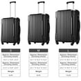 thumbnail image 3 of Kselythan 3 Piece ABS Luggage Travel Sets,24'' And 28'' Expandable Suitcase,Lock 3-level Telescopic Handle,TSA Approved,Corner Protection Shield,With Spinner Wheels, 3 of 9