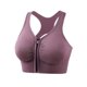 thumbnail image 3 of 4 Uds. Sujetadores Deportivos Con Cremallera Frontal, Cómodos Y Agradables A La Piel, Sujetadores Íntimos Diarios Racerback, Ropa Interior Y Lencería Para Mujer, 3 of 4