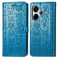 thumbnail image 3 of Funda Cartera FOXDOCK para Xiaomi Redmi 13 4G , Flip PU con Relieve de Gatos y Perros, Tarjetero y Soporte, 3 of 6