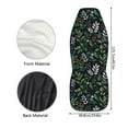 thumbnail image 5 of ZIATUBLE Green Plants Flower Car Seat Covers Sets 2 Piece Auto Front Seat Cover Protectors for Trucks Van SUV Breathable Bucket Seat Cover Front Seats Only Car Accessories for Interior Decor, 5 of 7