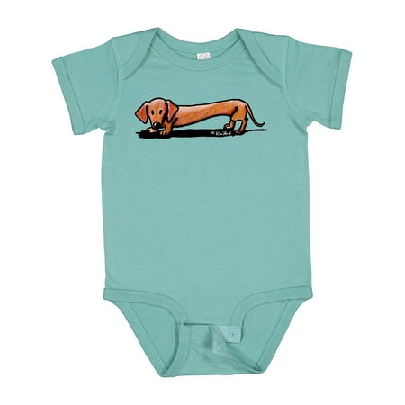 

Inktastic Little Red Doxie Gift Baby Boy or Baby Girl Bodysuit