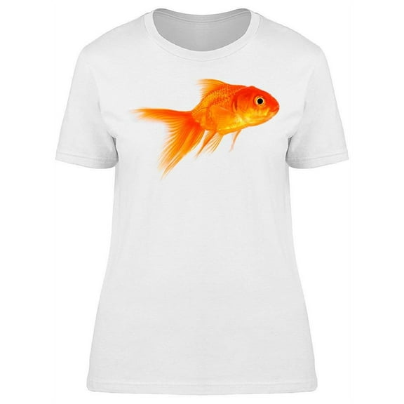 Single Bright Cool Goldfish T-Shirt Women -Image by Shutterstock, Female Medium
