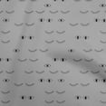 thumbnail image 1 of oneOone Cotton Silk Gray Fabric Eye Print Sewing Craft Projects Fabric Prints By Yard 42 Inch Wide, 1 of 4