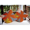 thumbnail image 4 of 18" x 18" Simply Daisy Bold Flowers Indoor/Outdoor Pillow, Perfect Orange Qty 1, 4 of 6
