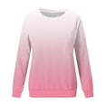 thumbnail image 5 of Dyegold Sweatshirts for Teen Girls Womens Long Sleeve Crew Neck Ombre Pullover Tops Hoodies Casual Loose Gradient Sweaters T Shirts, 5 of 5