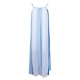 thumbnail image 2 of Vestido largo Sunnimix Vestido de la raya de la correa de espagueti Azul M, 2 of 8