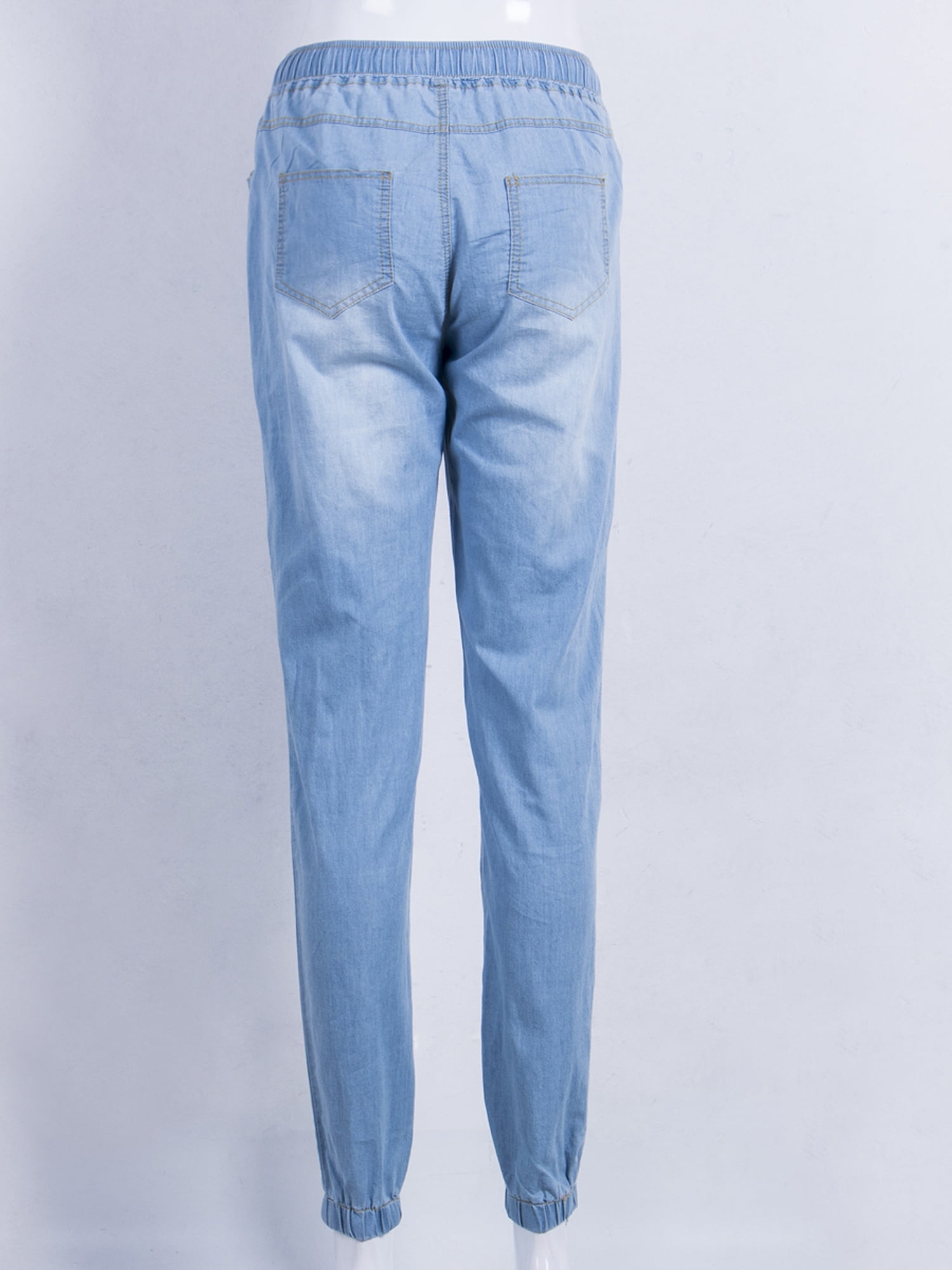 Imcute Women Casual Denim Pants Soft 