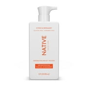 Native Brightening Facial Cleanser, Citrus & Bergamot, Sulfate Free, for All Skin Types, 12 oz