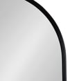 thumbnail image 3 of Kate and Laurel Caskill Modern Capsule Mirror, 22 x 34, Black, Rounded Rectangular Narrow Mirror for Wall, 3 of 8